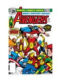 Avengers 148 Cover: Iron Man, Captain America, Hyperion, Thor, Avengers and Squadron Supreme Poster by George Perez