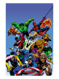Secret Wars Cover: Captain America Poster von Mike Zeck