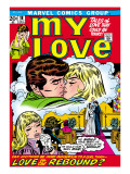 Marvel Comics Retro: My Love Comic Book Cover 18, Kissing, Love on the Rebound Art