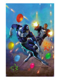 Punisher Vs. Bullseye 4 Cover: Punisher and Bullseye Smashing Art by Texeira Mark