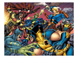 Eternals 8 Group: Wolverine, Ikaris, Beast, Vampiro, Eramis and Druig Prints by Eric Nguyen