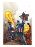 The New Invaders 2 Cover: Captain America Prints by Kolins Scott