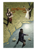 Marvel 1602 8 Cover: Captain America, Nick Fury and Virginia Dare Art by McKowen Scott