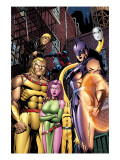 Exiles 78 Cover: Zarda, Blink, Sabretooth, Longshot, Morph and Spider-Man Affiches par Calafiore James