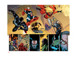 New Avengers 56 Group: Spider-Man, Iron Patriot, Wolverine, Ms. Marvel, Ares and Hawkeye Affiches par Immonen Stuart