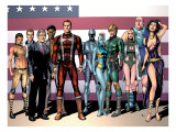 Squadron Supreme 1 Group: Dr. Spectrum Art by Frank Gary
