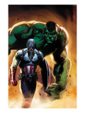 Ultimate Origins 5 Cover: Captain America and Hulk Affiche par Gabriele DellOtto