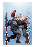 Punisher War Journal 8 Cover: Punisher and Hate-Monger Prints by Ariel Olivetti