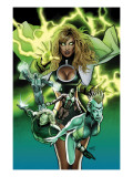 Squadron Supreme 6 Cover: Arcanna, Amphibian and Dr. Spectrum Poster by Land Greg