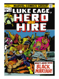 Marvel Comics Retro: Luke Cage, Hero for Hire Comic Book Cover 5, Black Mariah! Prints