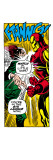 Marvel Comics Retro: The Invincible Iron Man Comic Panel, Fighting Giclée-Druck