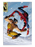 What If Spider-Man Vs. Wolverine 1 Cover: Spider-Man and Wolverine Poster par Romita Jr. John