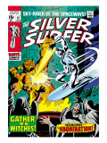 Marvel Comics Retro: Silver Surfer Comic Book Cover 12, Fighting the Abomination Posters
