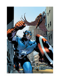 Captain America And The Falcon 12 Cover: Captain America and Falcon Posters by Hairsine Trevor