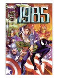 Marvel 1985 6 Cover: Spider-Man, Captain America, Iron Man and Hulk Posters by Edwards Tommy Lee