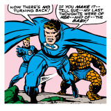Marvel Comics Retro: Fantastic Four Comic Panel, Thing, Mr. Fantastic, Human Torch Poster