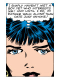 Marvel Comics Retro: Love Comic Panel, Proud Single Woman Kunstdrucke