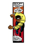 Marvel Comics Retro: Luke Cage, Hero for Hire Comic Panel, Charging Prints