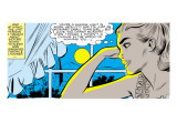 Marvel Comics Retro: Love Comic Panel, Alone at Window under Moonlight Giclée-tryk Marvel Comics Retro: Love Comic Panel, Alone at Window under Moonlight Giclée-tryk