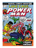 Marvel Comics Retro: Luke Cage, Hero for Hire Comic Book Cover 25, Crime and Circus Prints
