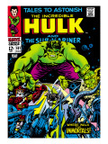 Marvel Comics Retro: The Incredible Hulk Comic Book Cover 101, with the Sub-Mariner Posters