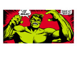 Marvel Comics Retro: The Incredible Hulk Comic Panel Poster