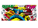 Marvel Comics Retro: Captain America Comic Panel, Fighting, Phase 1, So Far So Good! Affiches