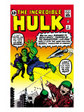 Marvel Comics Retro: The Incredible Hulk Comic Book Cover 3 Prints