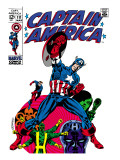 Marvel Comics Retro: Captain America Comic Book Cover 111, with Hydra and Bucky Prints