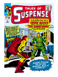 Marvel Comics Retro: The Invincible Iron Man Comic Book Cover 51, Suspense - Facing the Scarecrow Prints