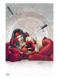Ultimate Elektra #4 Cover: Daredevil and Elektra Kunstdruk op gespannen doek van Larroca Salvador Ultimate Elektra #4 Cover: Daredevil and Elektra Kunstdruk op gespannen doek van Larroca Salvador