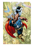 Thor #78 Cover: Thor Stretched Canvas Print by Eaton Scot