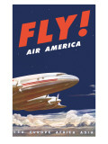 50's Fly Air America Constellation Poster Prints