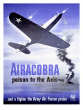 WWII Army Air Corps Airacobra P40 Print