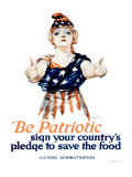 Be Patriotic US Food Administration Poster
