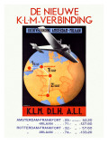 KLM Royal Dutch Airline World Poster Poster