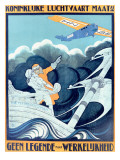 KLM Royal Dutch Airlines Dutchman Poster Posters