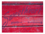 Sweetheart Vintage Sign Print by Lisa Weedn
