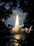 Space Shuttle Atlantis Lifts Off from its Launch Pad at Kennedy Space Center, Florida Photographic Print