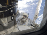 An Astronaut Participates in the Session of Extravehicular Activity Photographic Print