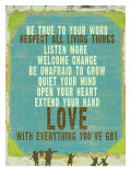 Be True Love Big Poster by Lisa Weedn
