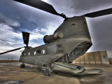 High Dynamic Range Image of a Ch-47 Chinook Helicopter Photographic Print