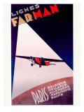 Farman Paris Airline Poster Prints