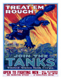 US Army Recruiting Poster 'Join the Tanks' Poster