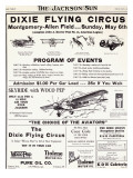 Dixie Flying Circus Program Poster Póster Dixie Flying Circus Program Poster Póster