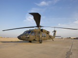 A UH-60 Black Hawk Helicopter at Camp Speicher, Iraq Photographic Print