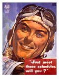 Vintage WWII AAF Army Air Corps Poster Poster Vintage WWII AAF Army Air Corps Poster Poster
