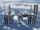 International Space Station in Orbit Above the Earth Reprodukcja zdjęcia International Space Station in Orbit Above the Earth Reprodukcja zdjęcia
