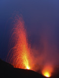 Stromboli Eruption, Aeolian Islands, North of Sicily, Italy Photographic Print