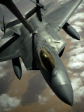 A US Air Force F-22 Raptor Is Refueled by a Kc-10A Extender Aircraft over Southwest Asia Photographie